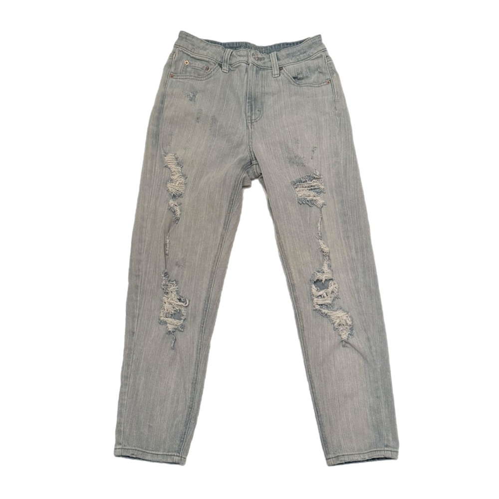 Wild Fable Light Blue Distressed High Rise Mom Jean Denim Jeans Size 00